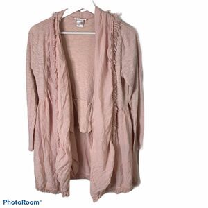 Venus Size M Cardigan Sweater Layered Fringe Waterfall Tassel Open Front Women’s